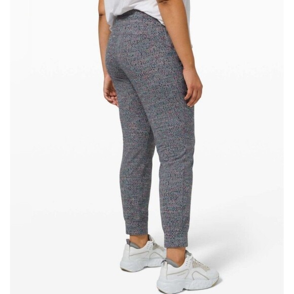 Lululemon Ready to Rulu Jogger Neon Tweed Jacquard Htr Battleship Electric SZ 4 - Picture 5 of 11